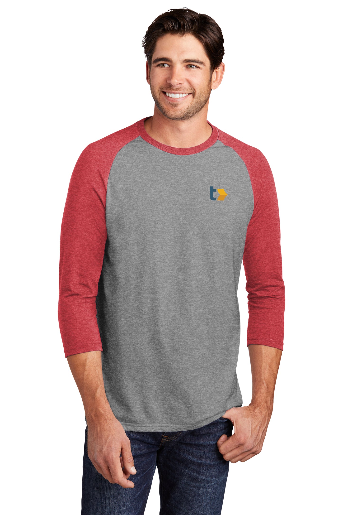 Perfect Tri 3/4-Sleeve Raglan Demo
