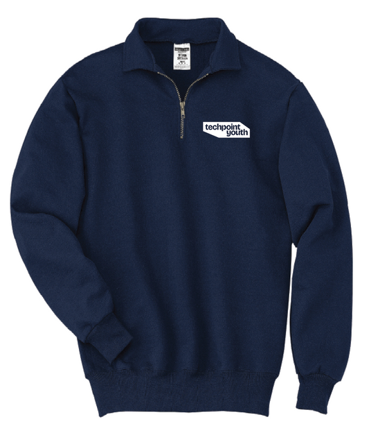 Techpoint Youth 1/4-Zip Sweatshirt with Cadet Collar